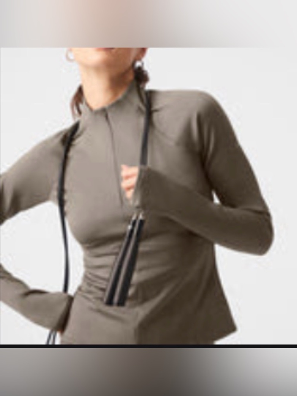 Alo airlift winter warm 1/4 zip long sleeve